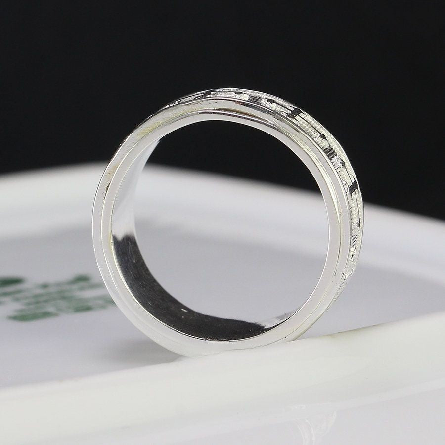 925 Sterling Silver Rings Men's, Women's Cross Band Silver Cross Rings