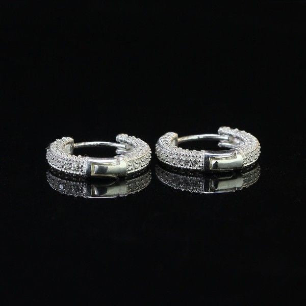 925 sterling silver earrings Hoops Men's, Women's