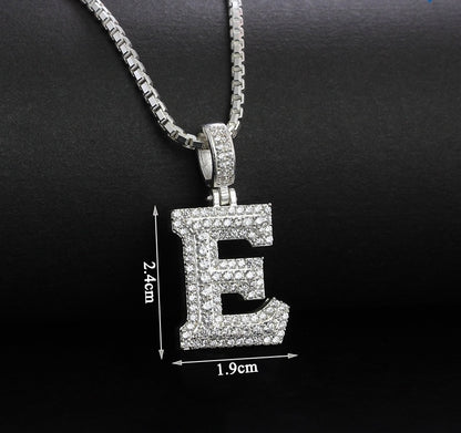 925 Sterling Silver Pendants Men's, Women's, Alphabet Pedants and Necklace