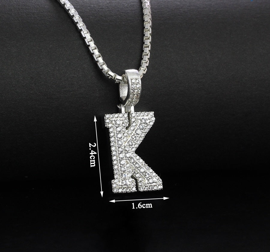 925 Sterling Silver Pendants Men's, Women's, Alphabet Pedants and Necklace