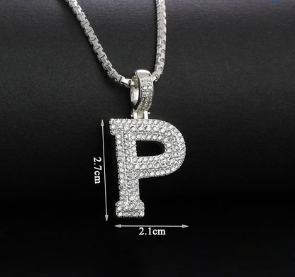 925 Sterling Silver Pendants Men's, Women's, Alphabet Pedants and Necklace