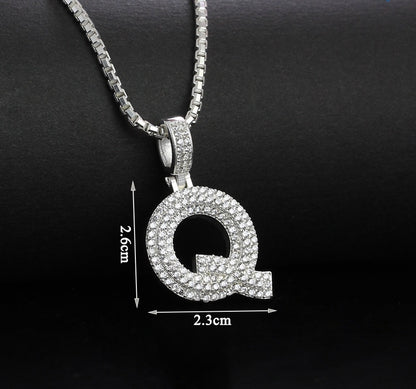 925 Sterling Silver Pendants Men's, Women's, Alphabet Pedants and Necklace