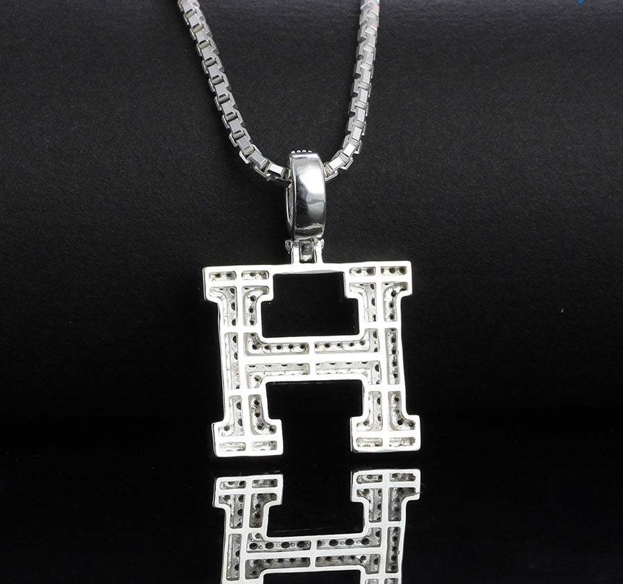 925 Sterling Silver Pendants Men's, Women's, Alphabet Pedants and Necklace