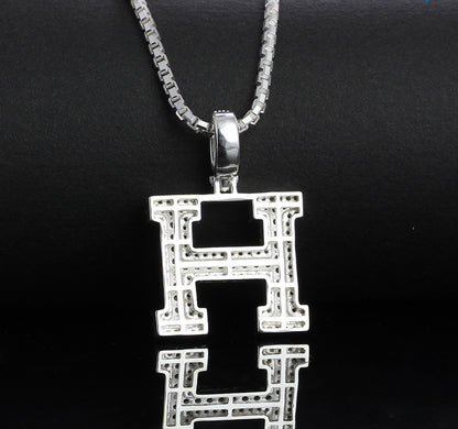 925 Sterling Silver Pendants Men's, Women's, Alphabet Pedants and Necklace