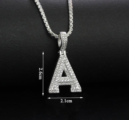 925 Sterling Silver Pendants Men's, Women's, Alphabet Pedants and Necklace