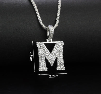 925 Sterling Silver Pendants Men's, Women's, Alphabet Pedants and Necklace