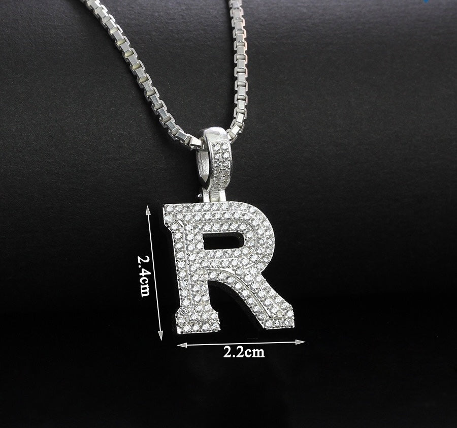 925 Sterling Silver Pendants Men's, Women's, Alphabet Pedants and Necklace