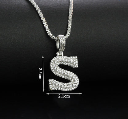 925 Sterling Silver Pendants Men's, Women's, Alphabet Pedants and Necklace