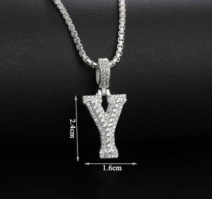 925 Sterling Silver Pendants Men's, Women's, Alphabet Pedants and Necklace