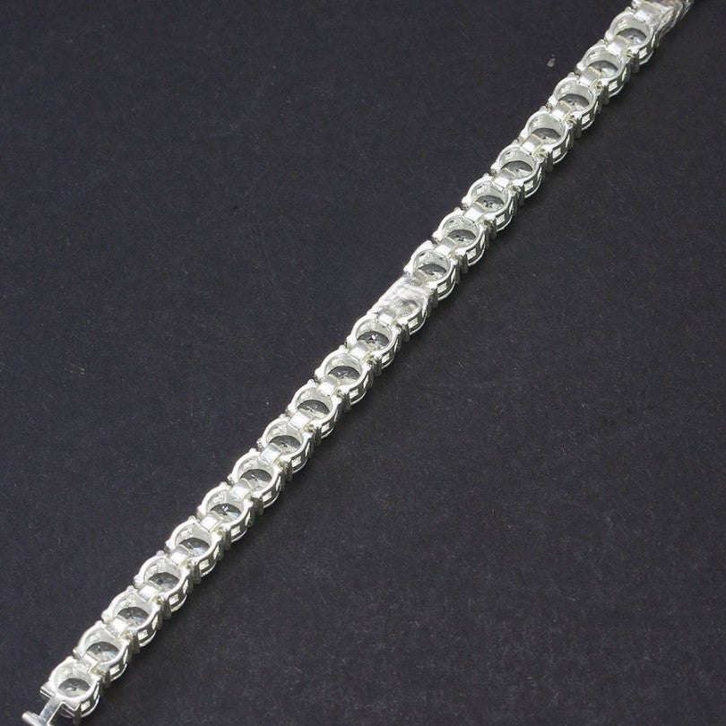 925 sterling silver bracelets Men's, 5mm iced Out Tennis Bracelets