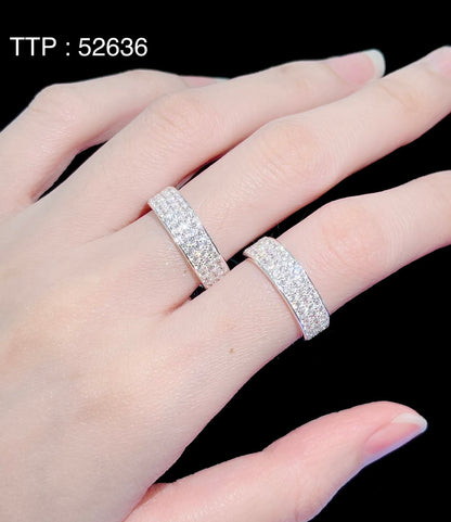 925 Sterling Silver Ring Unisex Crown CZ Diamond Bling Bling